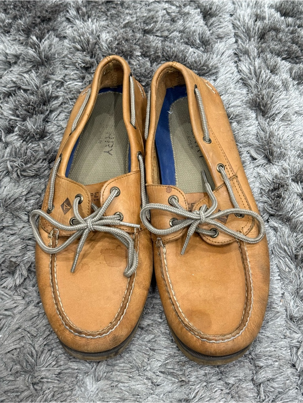 Sperry Authentic Original 2-Eye Boat Shoes Men's 12M Leather Tan Deck Shoes